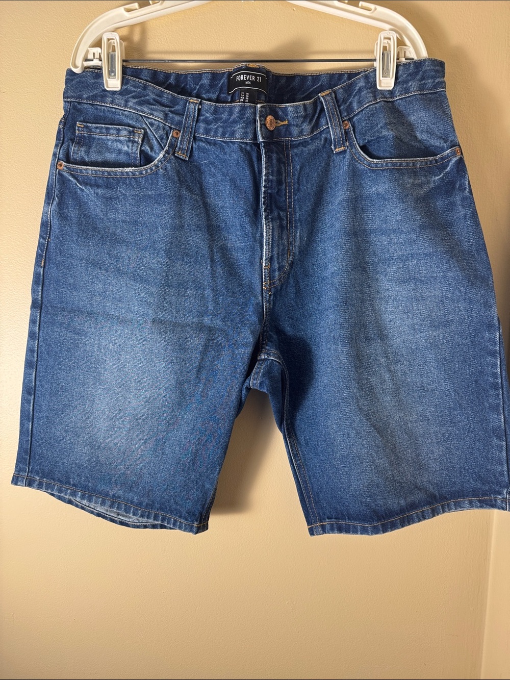 Forever 21 Men's Medium Blue Denim Jean Shorts